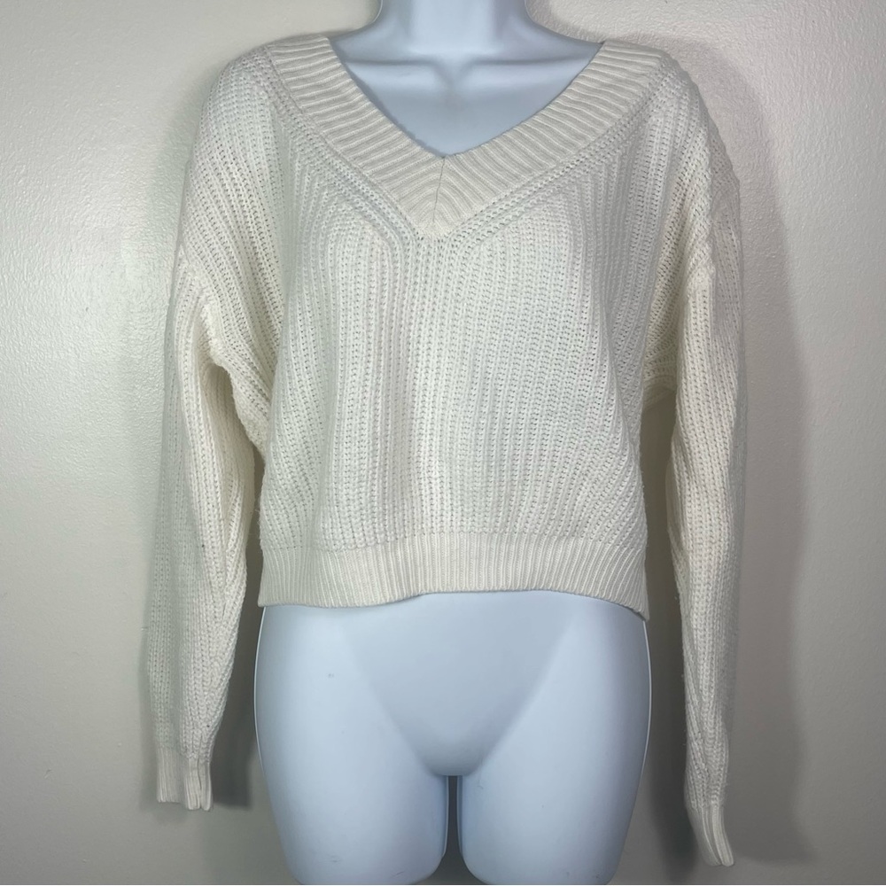 Cropped Knit Sweater